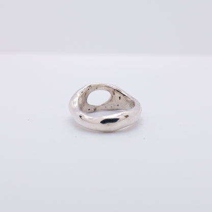 Molten Ring No. 008 - Handmade One of a Kind Ring in Recycled Silver