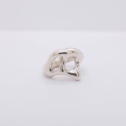 Molten Ring No. 009 - Handmade One of a Kind Ring in Recycled Silver
