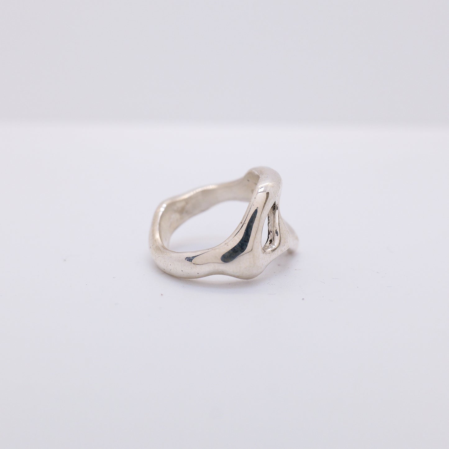 Molten Ring No. 009 - Handmade One of a Kind Ring in Recycled Silver