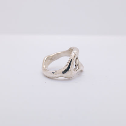 Molten Ring No. 009 - Handmade One of a Kind Ring in Recycled Silver