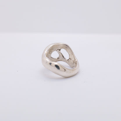 Molten Ring No. 009 - Handmade One of a Kind Ring in Recycled Silver