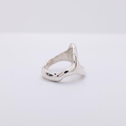 Molten Ring No. 010 - Handmade One of a Kind Ring in Recycled Silver