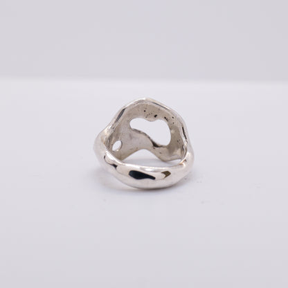 Molten Ring No. 011 - Handmade One of a Kind Ring in Recycled Silver