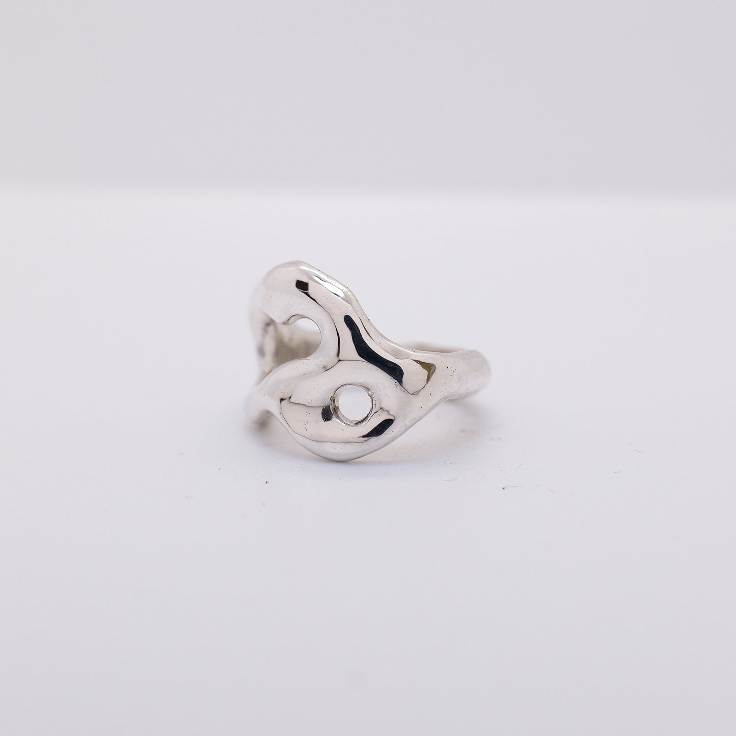Molten Ring No. 011 - Handmade One of a Kind Ring in Recycled Silver