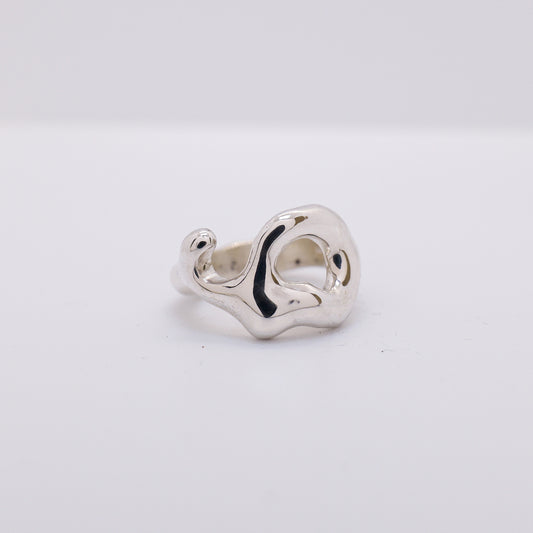 Molten Ring No. 012 - Handmade One of a Kind Ring in Recycled Silver