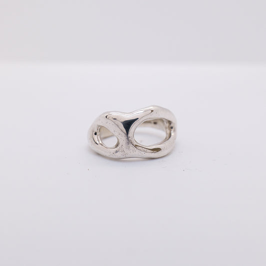 Molten Ring No. 013 - Handmade One of a Kind Ring in Recycled Silver