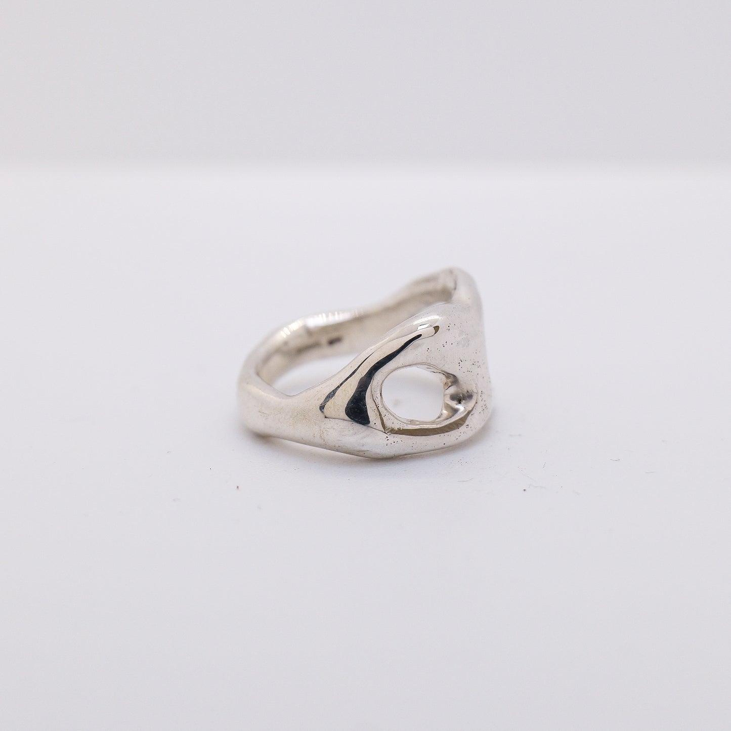Molten Ring No. 013 - Handmade One of a Kind Ring in Recycled Silver