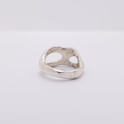 Molten Ring No. 013 - Handmade One of a Kind Ring in Recycled Silver
