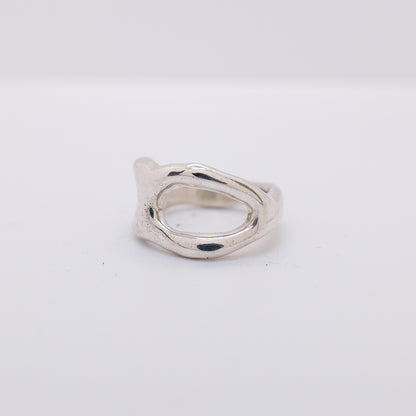 Molten Ring No. 013 - Handmade One of a Kind Ring in Recycled Silver