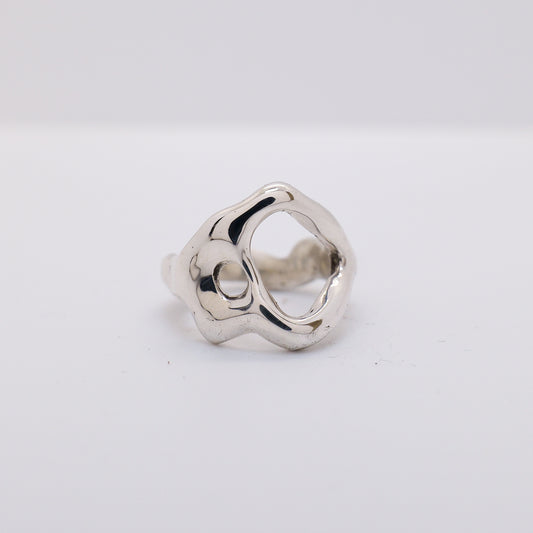 Molten Ring No. 014 - Handmade One of a Kind Ring in Recycled Silver