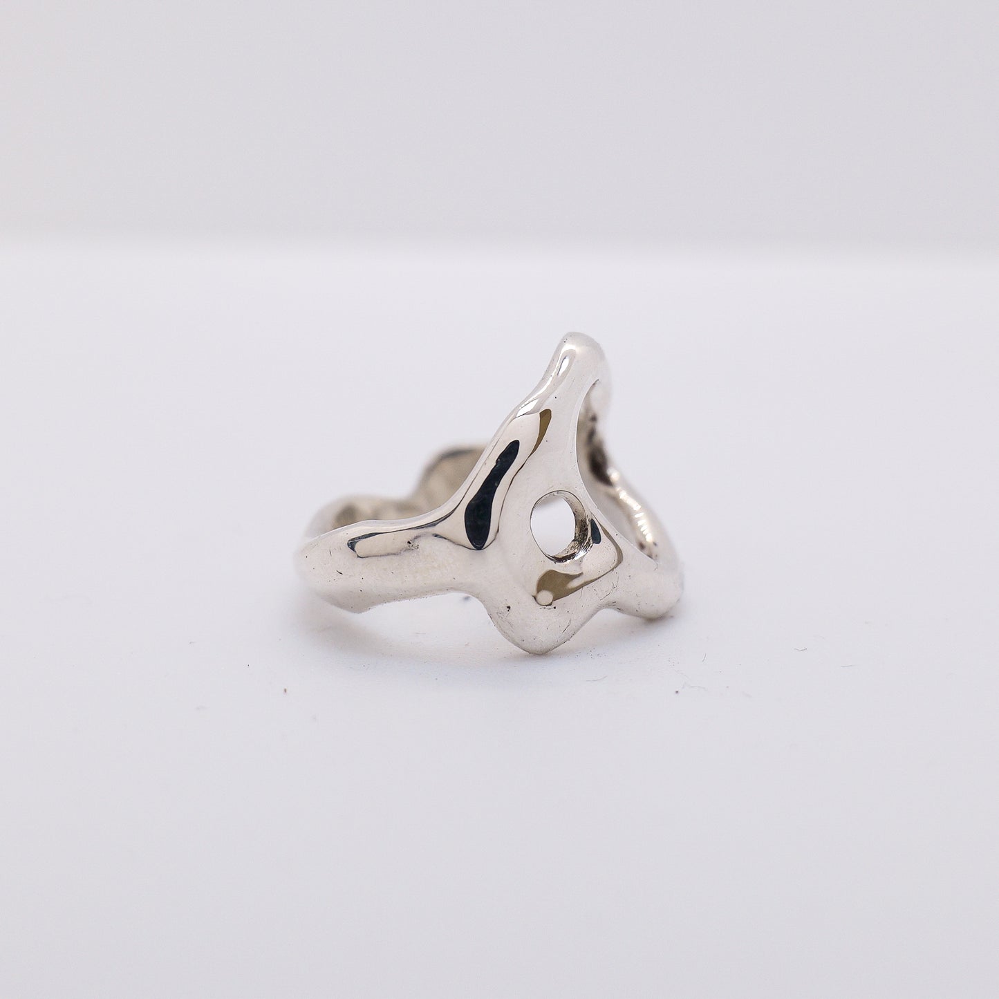 Molten Ring No. 014 - Handmade One of a Kind Ring in Recycled Silver