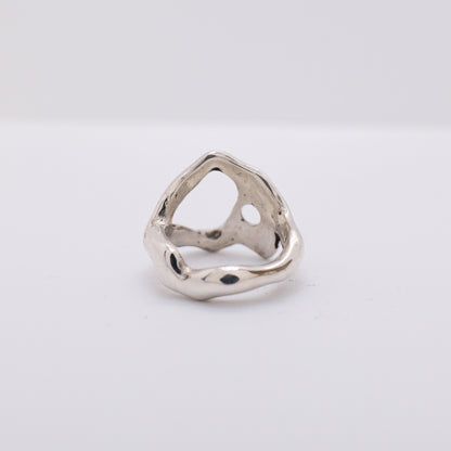 Molten Ring No. 014 - Handmade One of a Kind Ring in Recycled Silver