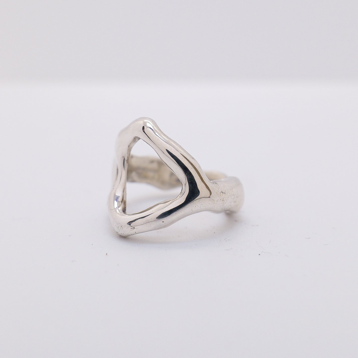 Molten Ring No. 014 - Handmade One of a Kind Ring in Recycled Silver