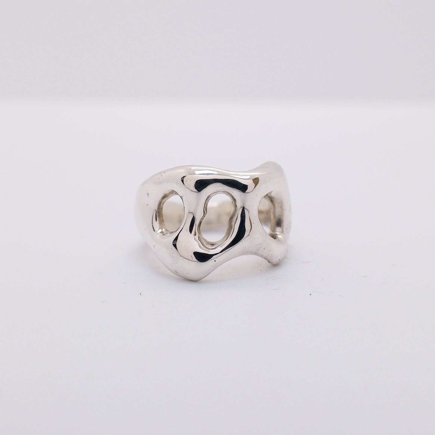 Molten Ring No. 015 - Handmade One of a Kind Ring in Recycled Silver