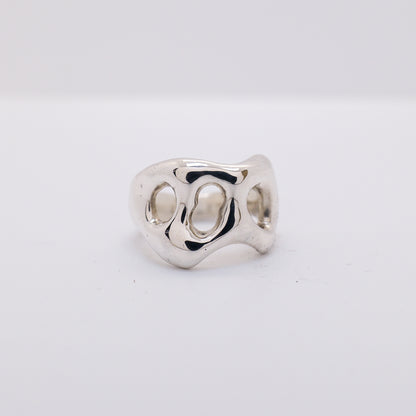 Molten Ring No. 015 - Handmade One of a Kind Ring in Recycled Silver