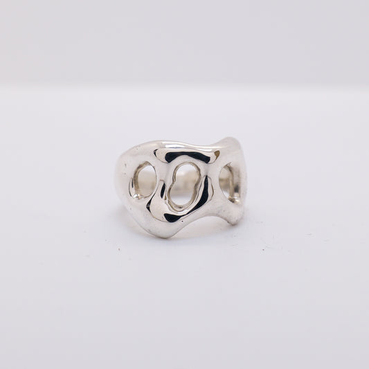 Molten Ring No. 015 - Handmade One of a Kind Ring in Recycled Silver