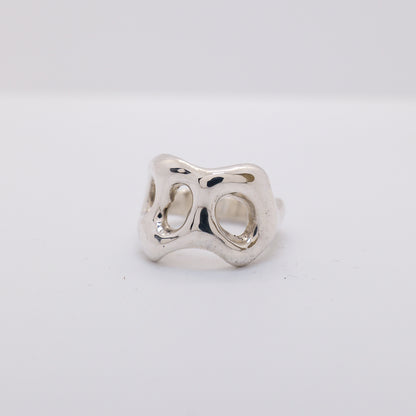 Molten Ring No. 015 - Handmade One of a Kind Ring in Recycled Silver