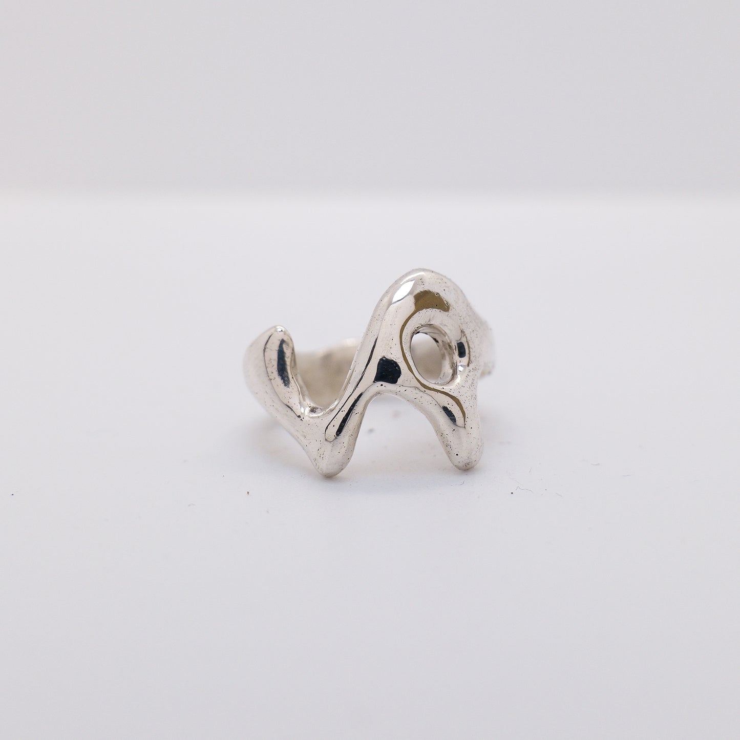 Molten Ring No. 016 - Handmade One of a Kind Ring in Recycled Silver