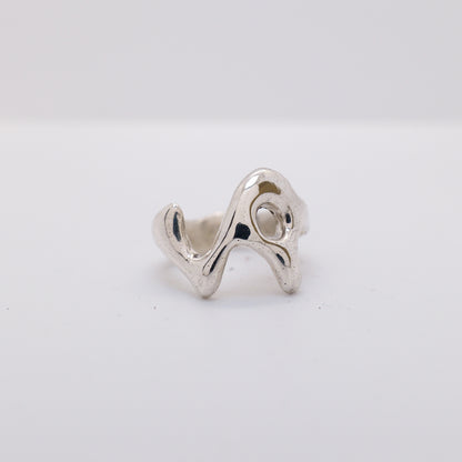 Molten Ring No. 016 - Handmade One of a Kind Ring in Recycled Silver
