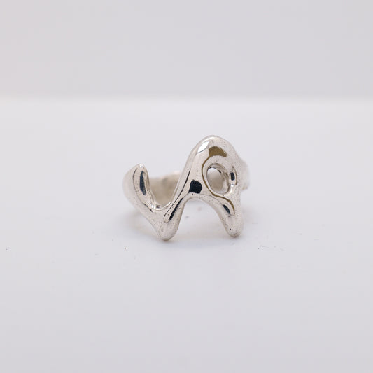 Molten Ring No. 016 - Handmade One of a Kind Ring in Recycled Silver