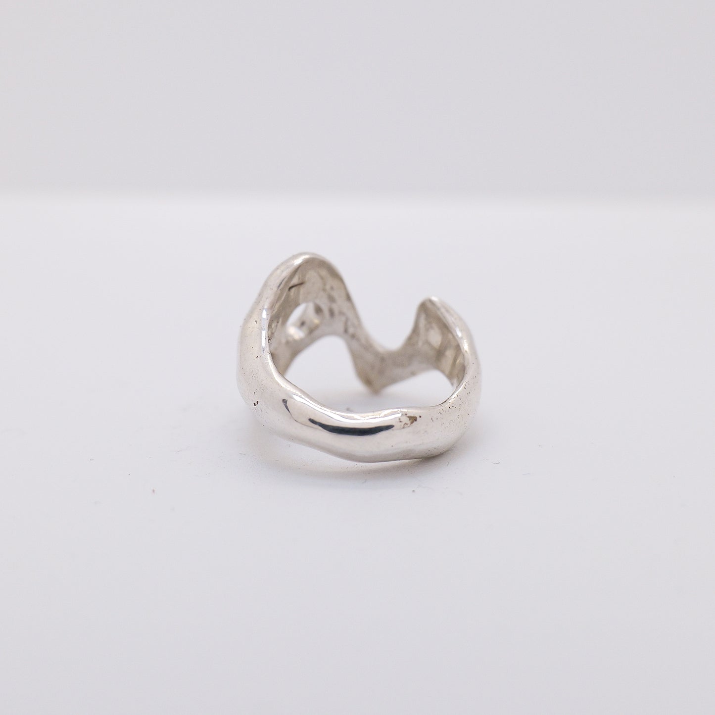 Molten Ring No. 016 - Handmade One of a Kind Ring in Recycled Silver