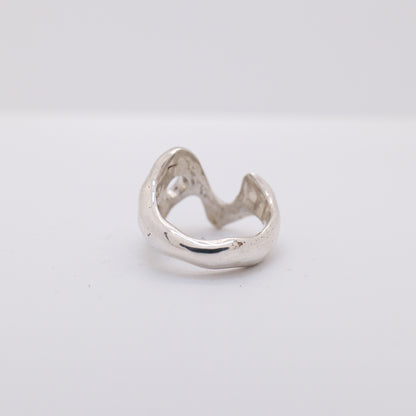 Molten Ring No. 016 - Handmade One of a Kind Ring in Recycled Silver