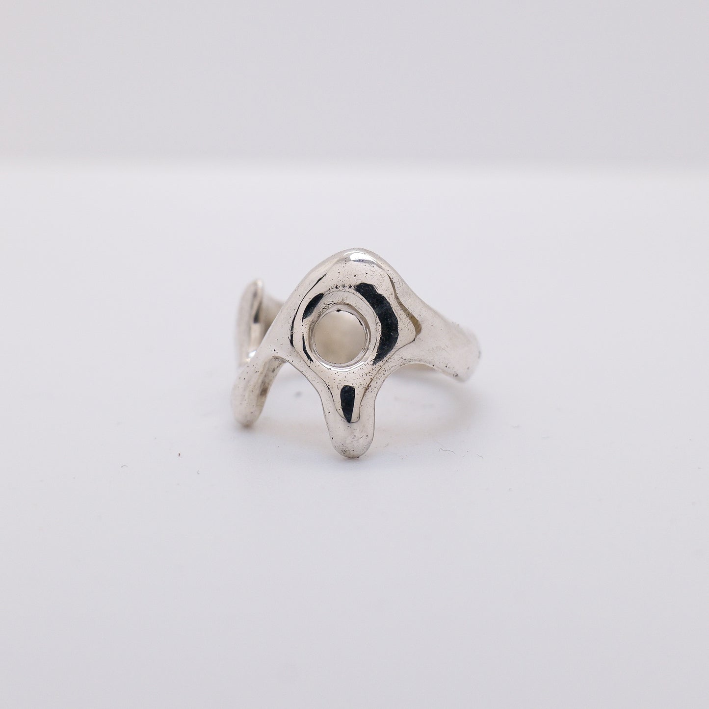 Molten Ring No. 016 - Handmade One of a Kind Ring in Recycled Silver