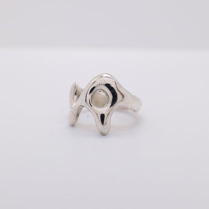 Molten Ring No. 016 - Handmade One of a Kind Ring in Recycled Silver