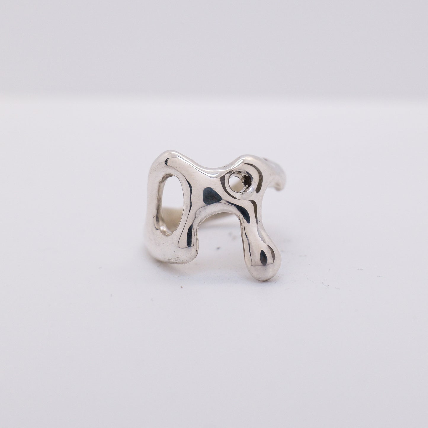 Molten Ring No. 017 - Handmade One of a Kind Ring in Recycled Silver