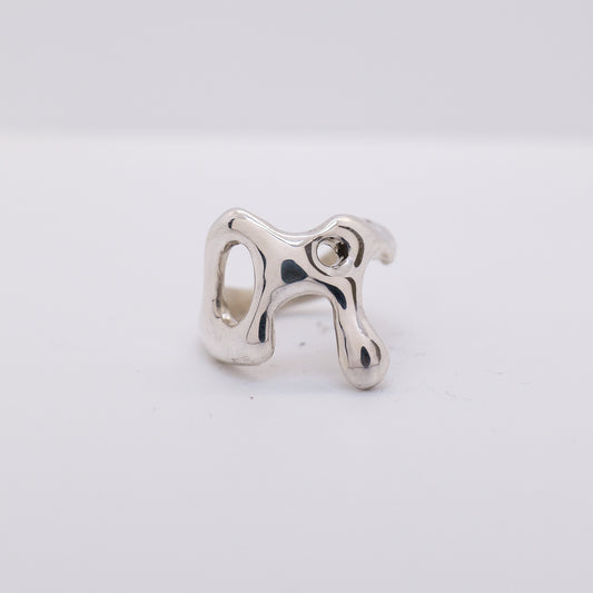 Molten Ring No. 017 - Handmade One of a Kind Ring in Recycled Silver