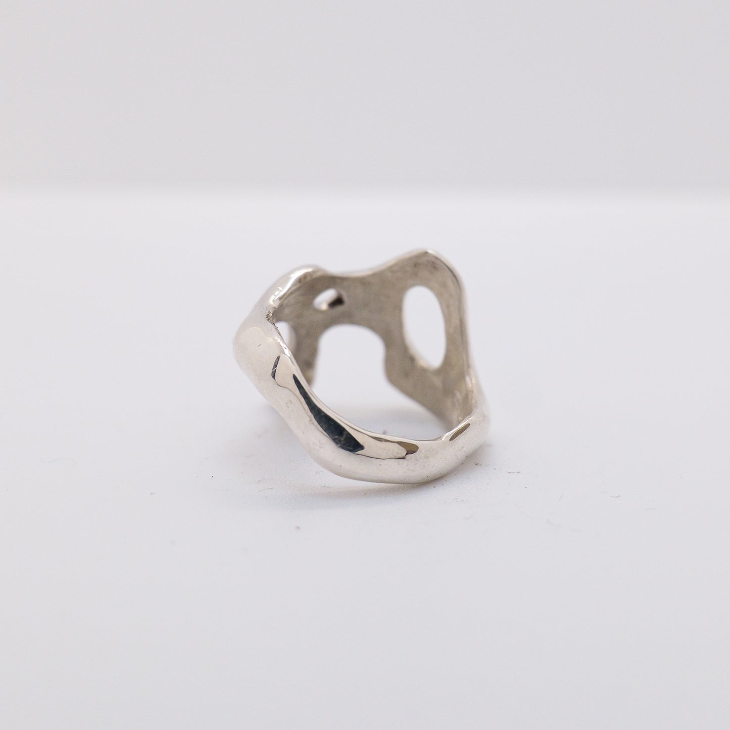 Molten Ring No. 017 - Handmade One of a Kind Ring in Recycled Silver