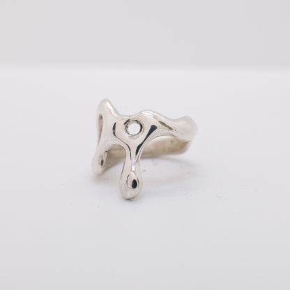 Molten Ring No. 017 - Handmade One of a Kind Ring in Recycled Silver