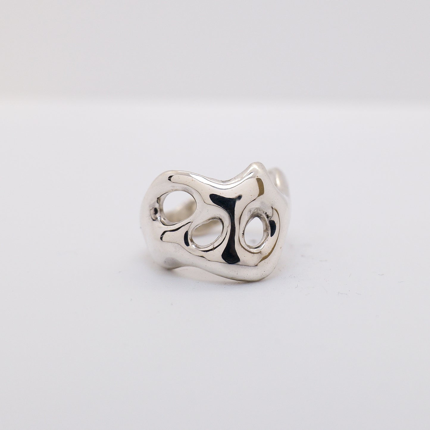 Molten Ring No. 018 - Handmade One of a Kind Ring in Recycled Silver
