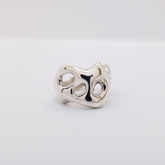 Molten Ring No. 018 - Handmade One of a Kind Ring in Recycled Silver