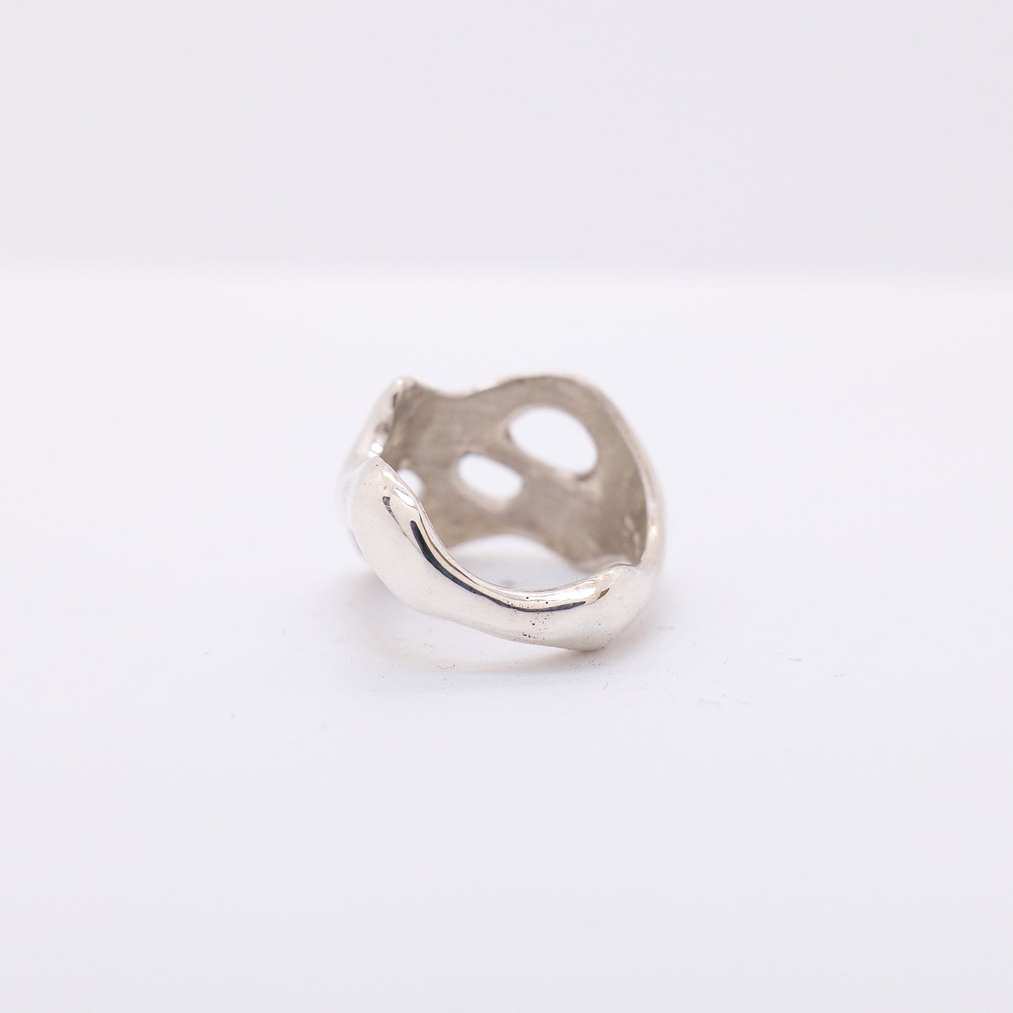 Molten Ring No. 018 - Handmade One of a Kind Ring in Recycled Silver