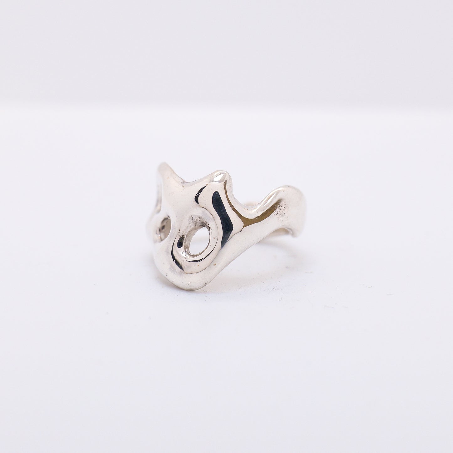 Molten Ring No. 018 - Handmade One of a Kind Ring in Recycled Silver