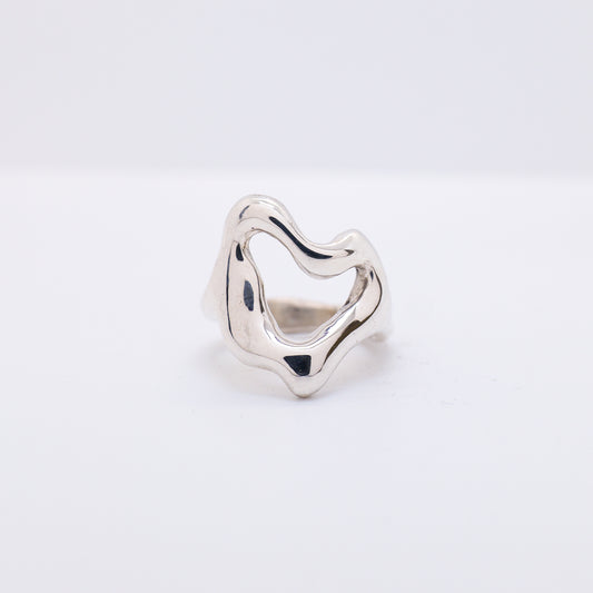 Molten Ring No. 019 - Handmade One of a Kind Ring in Recycled Silver