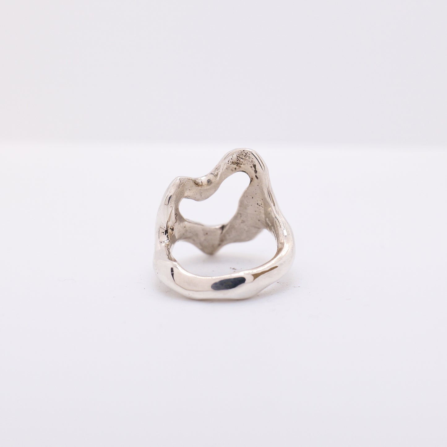 Molten Ring No. 019 - Handmade One of a Kind Ring in Recycled Silver