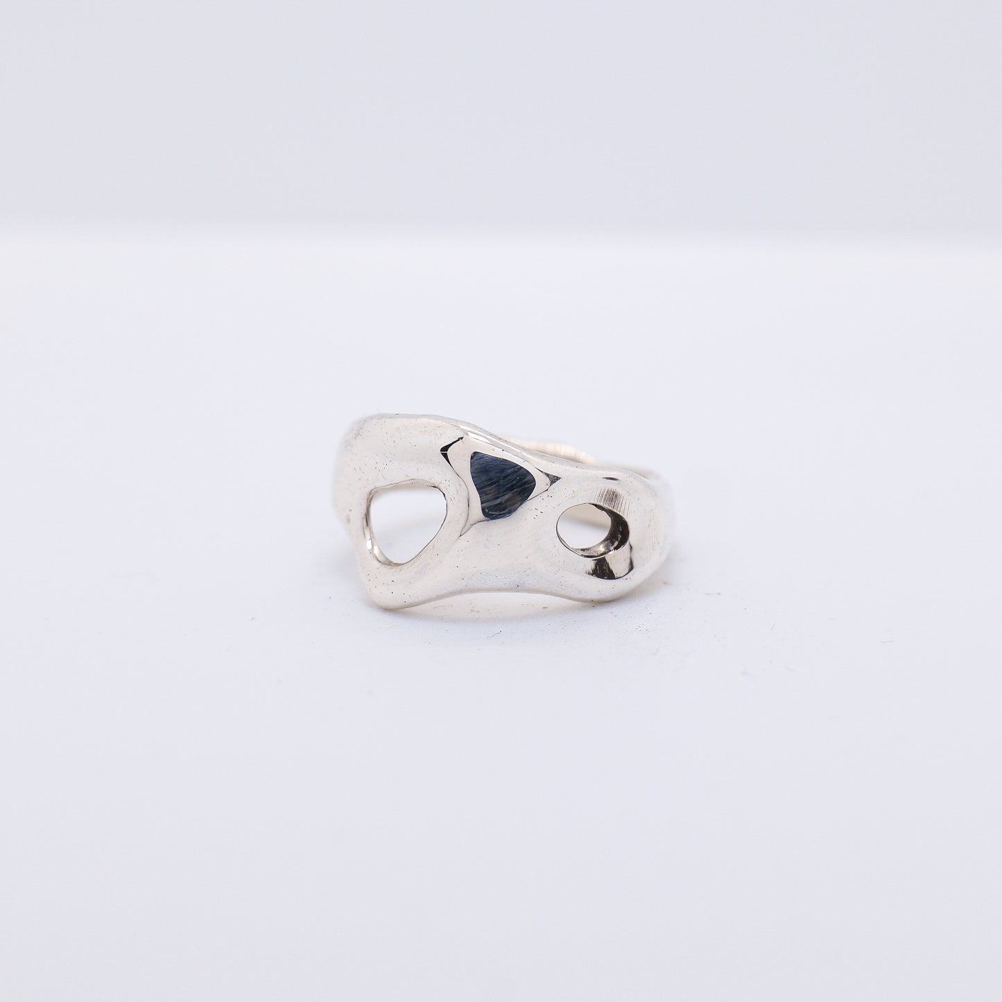 Molten Ring No. 020 - Handmade One of a Kind Ring in Recycled Silver