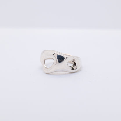 Molten Ring No. 020 - Handmade One of a Kind Ring in Recycled Silver
