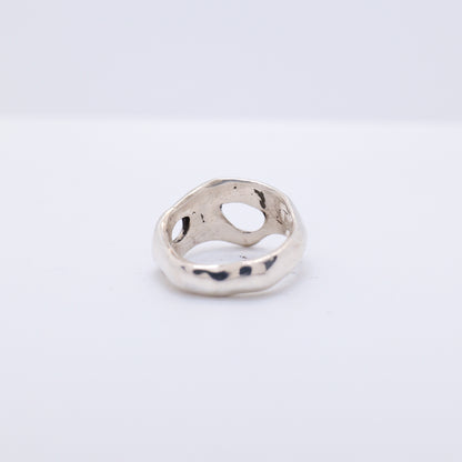 Molten Ring No. 020 - Handmade One of a Kind Ring in Recycled Silver