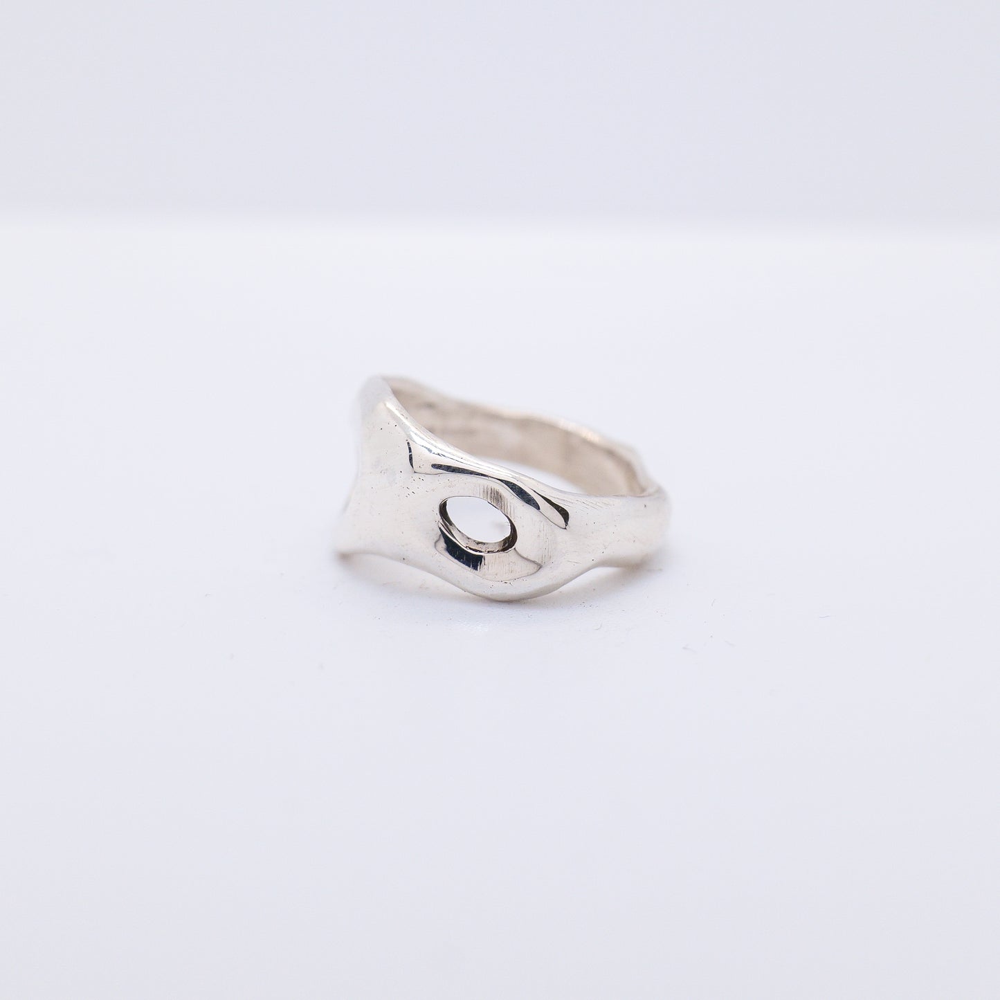 Molten Ring No. 020 - Handmade One of a Kind Ring in Recycled Silver