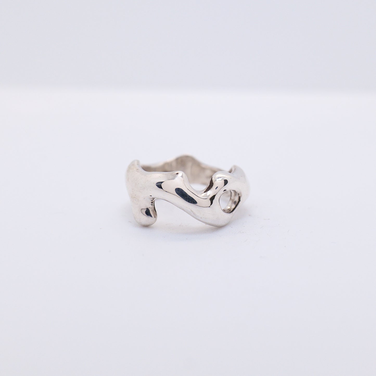Molten Ring No. 021 - Handmade One of a Kind Ring in Recycled Silver