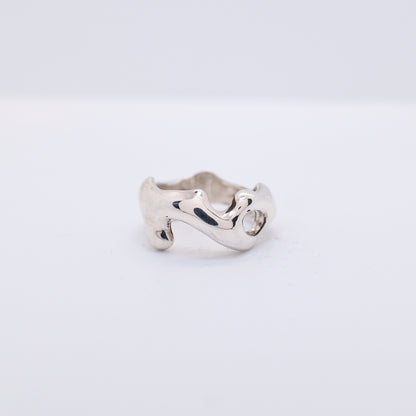 Molten Ring No. 021 - Handmade One of a Kind Ring in Recycled Silver