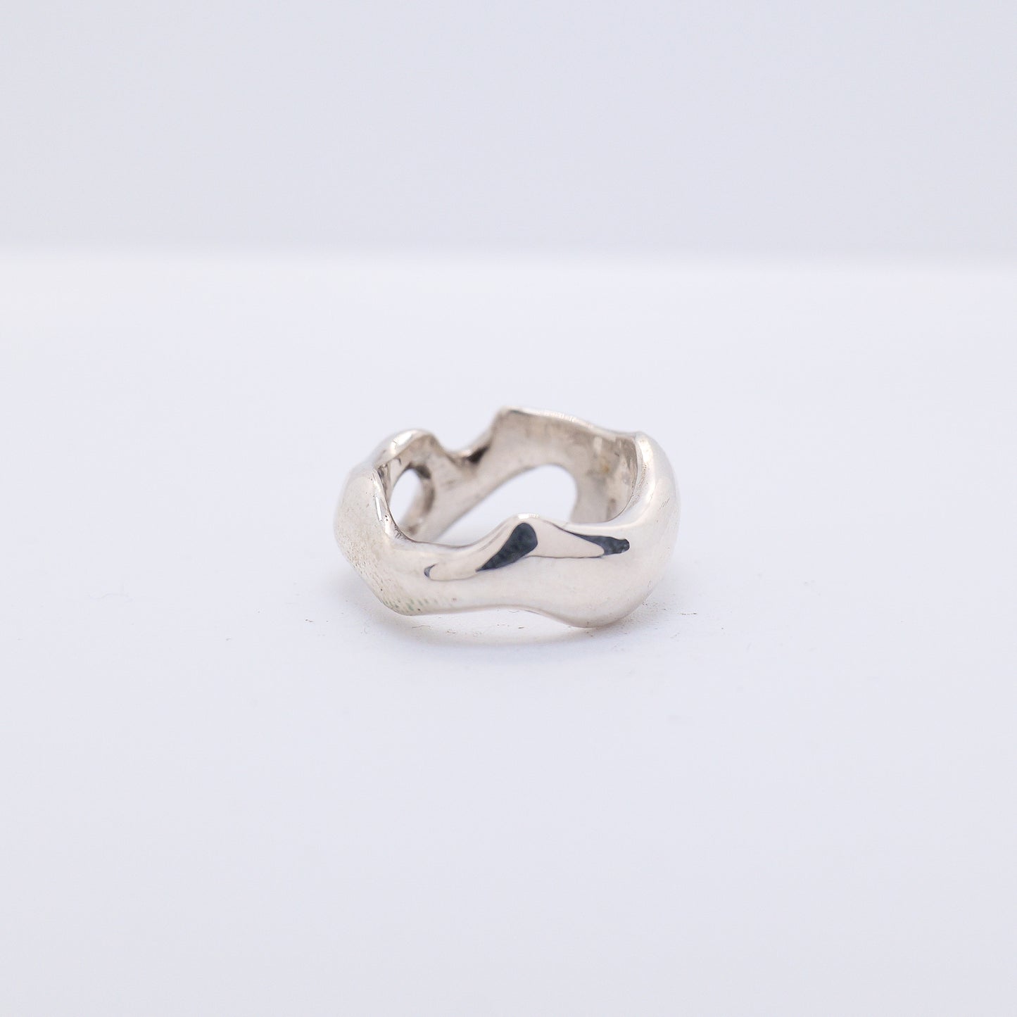 Molten Ring No. 021 - Handmade One of a Kind Ring in Recycled Silver