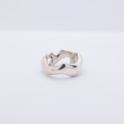 Molten Ring No. 021 - Handmade One of a Kind Ring in Recycled Silver
