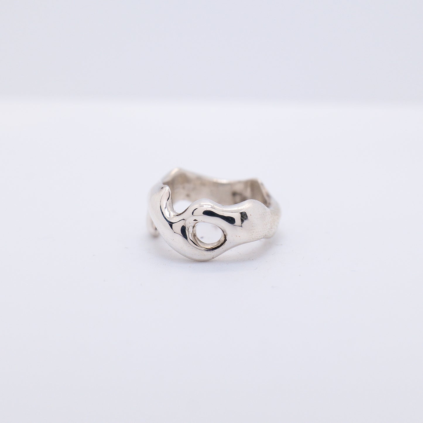 Molten Ring No. 021 - Handmade One of a Kind Ring in Recycled Silver