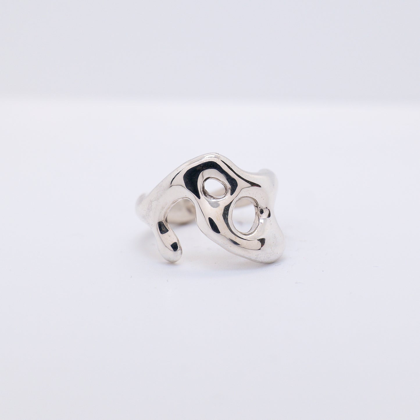 Molten Ring No. 022 - Handmade One of a Kind Ring in Recycled Silver