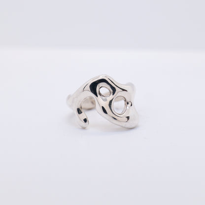 Molten Ring No. 022 - Handmade One of a Kind Ring in Recycled Silver