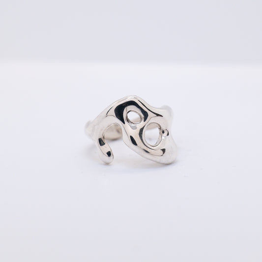 Molten Ring No. 022 - Handmade One of a Kind Ring in Recycled Silver